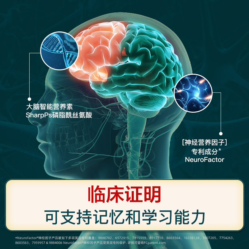 neuriva脑动力补脑成人增强脑黄金记忆力磷脂酰丝氨酸脑活素非dha