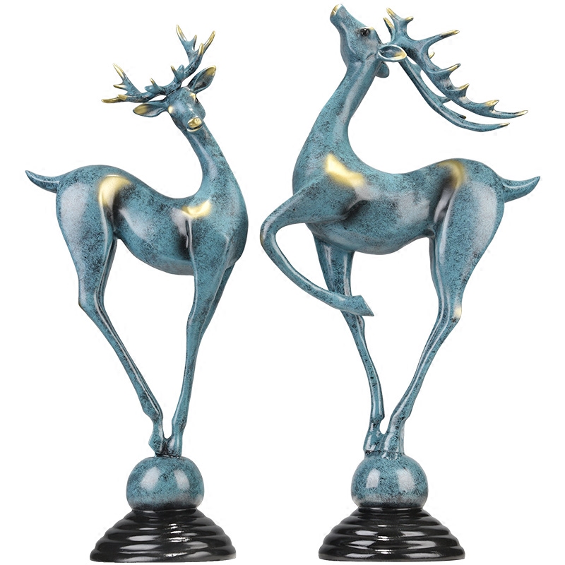 鹿摆件结婚礼物创意现代个性浪漫房间装饰品卧室个性家居摆设送礼