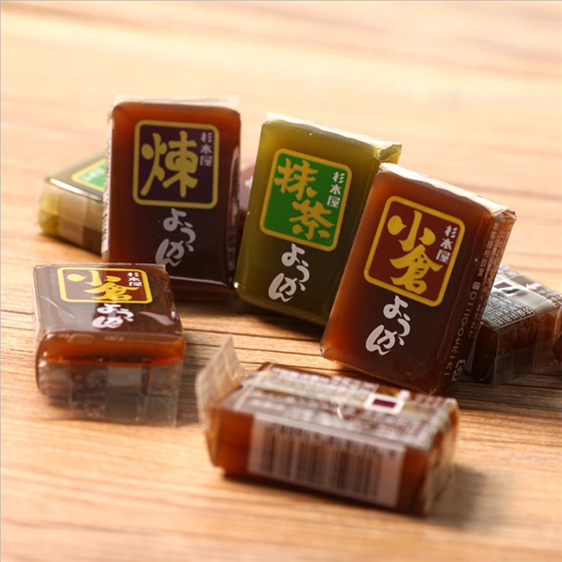 日本零食杉本屋特色混装羊羹360g日式糕点糯软滑爽休闲零食9块/袋