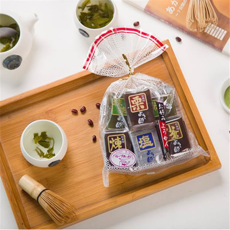 日本零食杉本屋特色混装羊羹360g日式糕点糯软滑爽休闲零食9块/袋