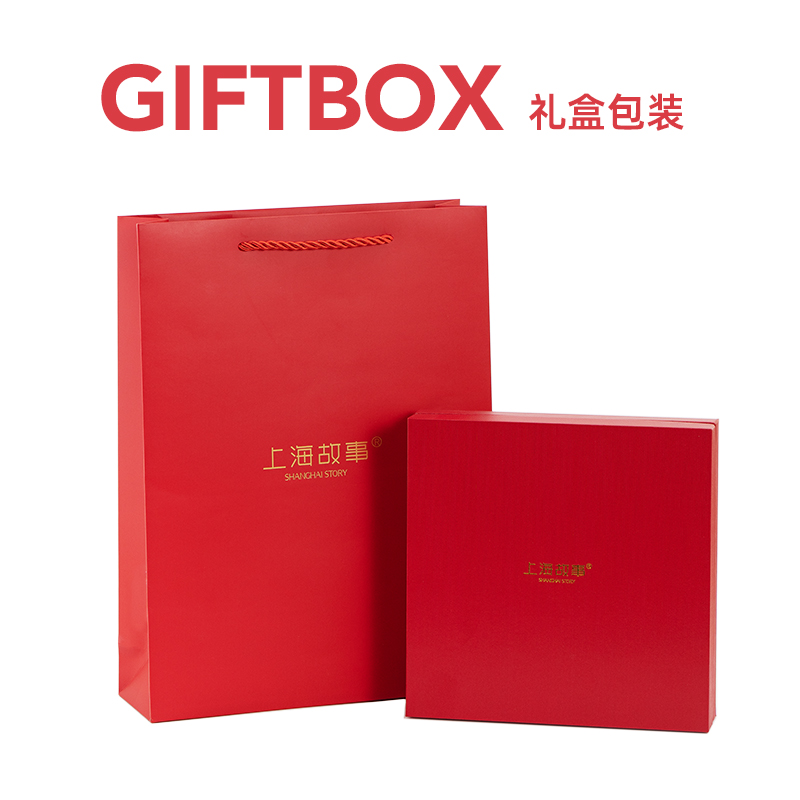 上海故事2024春季新款真丝方巾桑蚕丝绵羊毛围巾双面送长辈礼盒装