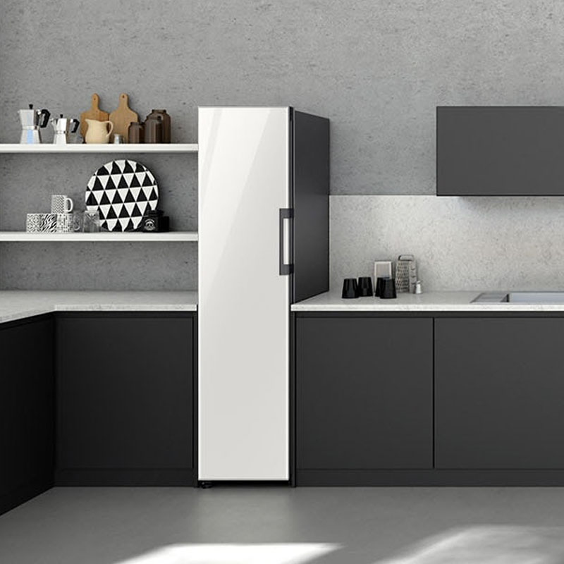 【BESPOKE】三星244L风冷小型单门家用冰箱冷藏冷冻可调 白色