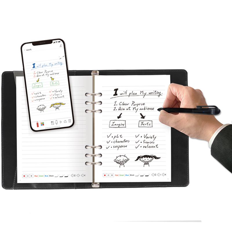电子笔记本手写记事本智能办公本纸屏同步可存储会议记录本日记本