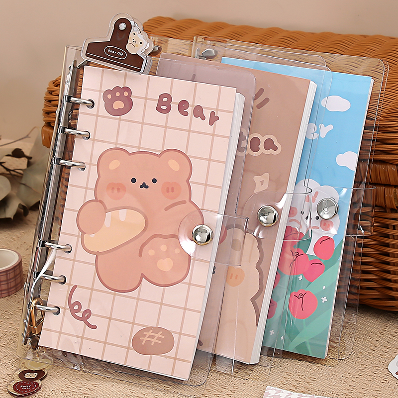 奶茶小熊！送挂坠 原创手账本套装可爱少女心高颜值手帐本素材礼盒大礼包女生活页可拆卸笔记本子网红礼物
