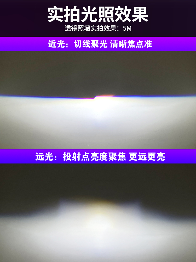 精刚GI5 9芯反射激光大灯双光透镜LED汽车矩阵改装远光炮远近一体