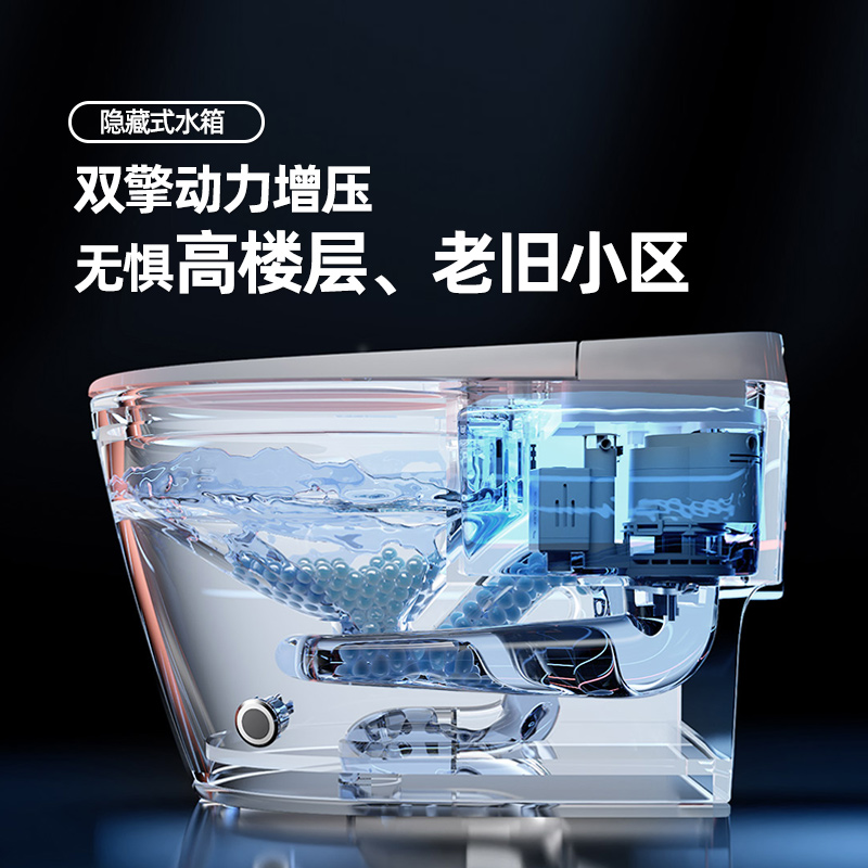 diiib厦门大白双擎智能马桶一体全自动家用电动加热坐便器小户型