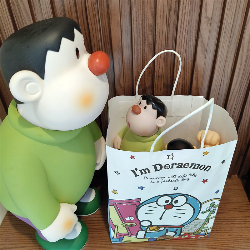 现货叮当多啦美换脸可动公仔 蓝胖子胖虎 大雄任意门人偶模型礼物