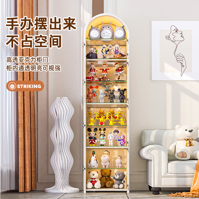 盲盒手办展示柜亚克力展示架亚克力模型泡泡玛特乐高防尘收纳盒