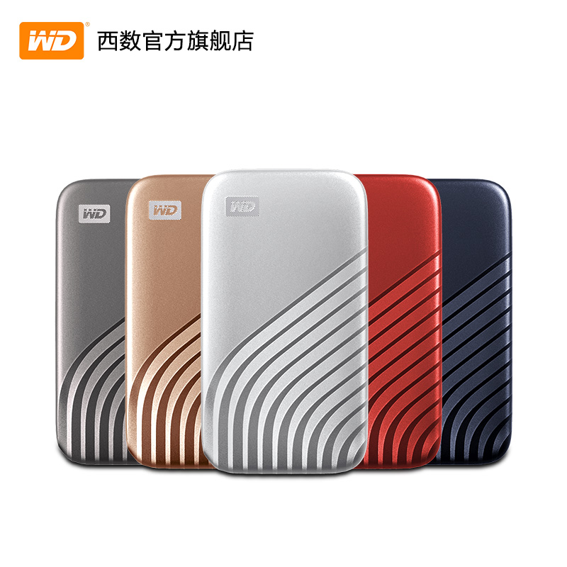 WD西数移动固态硬盘1t移动硬盘2t正品SSD外接高速手机外置存储2tb