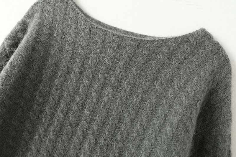 核心刚需系列!冬重磅加厚羊绒衫女纯羊绒毛衣圆领麻花宽松慵懒风