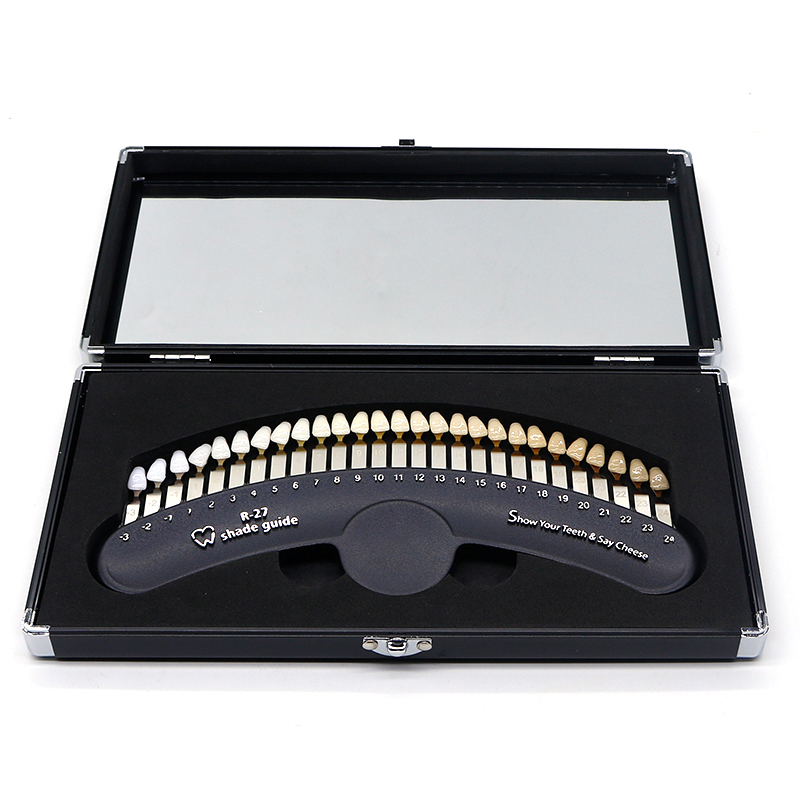 牙科牙齿冷光美白比色板比色卡27色口腔齿科比色板美容牙齿对比