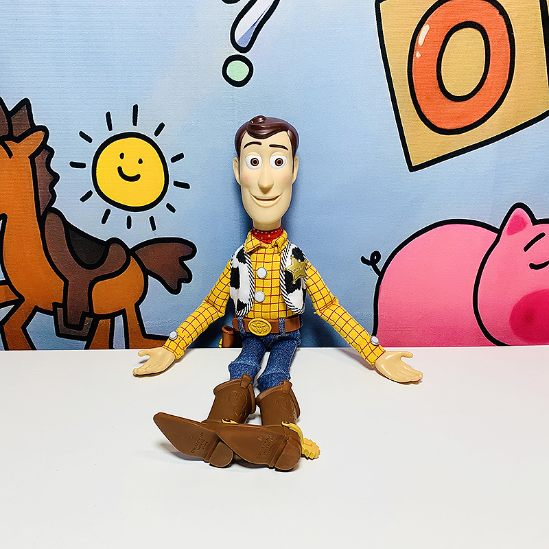 玩具总动员珍藏版20周年微笑版胡迪美国迪士尼真品拉环说话可互动