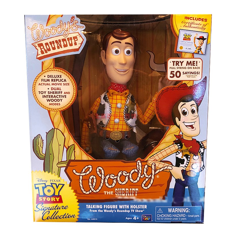 玩具总动员珍藏版20周年微笑版胡迪美国迪士尼真品拉环说话可互动