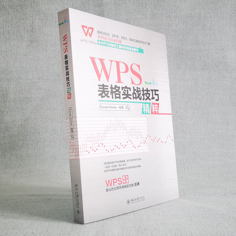 【当当网直营】 WPS表格实战技巧精粹 WPS官方认证 ExcelHome出品 全彩高效办公书 北京大学出版社 正版书籍