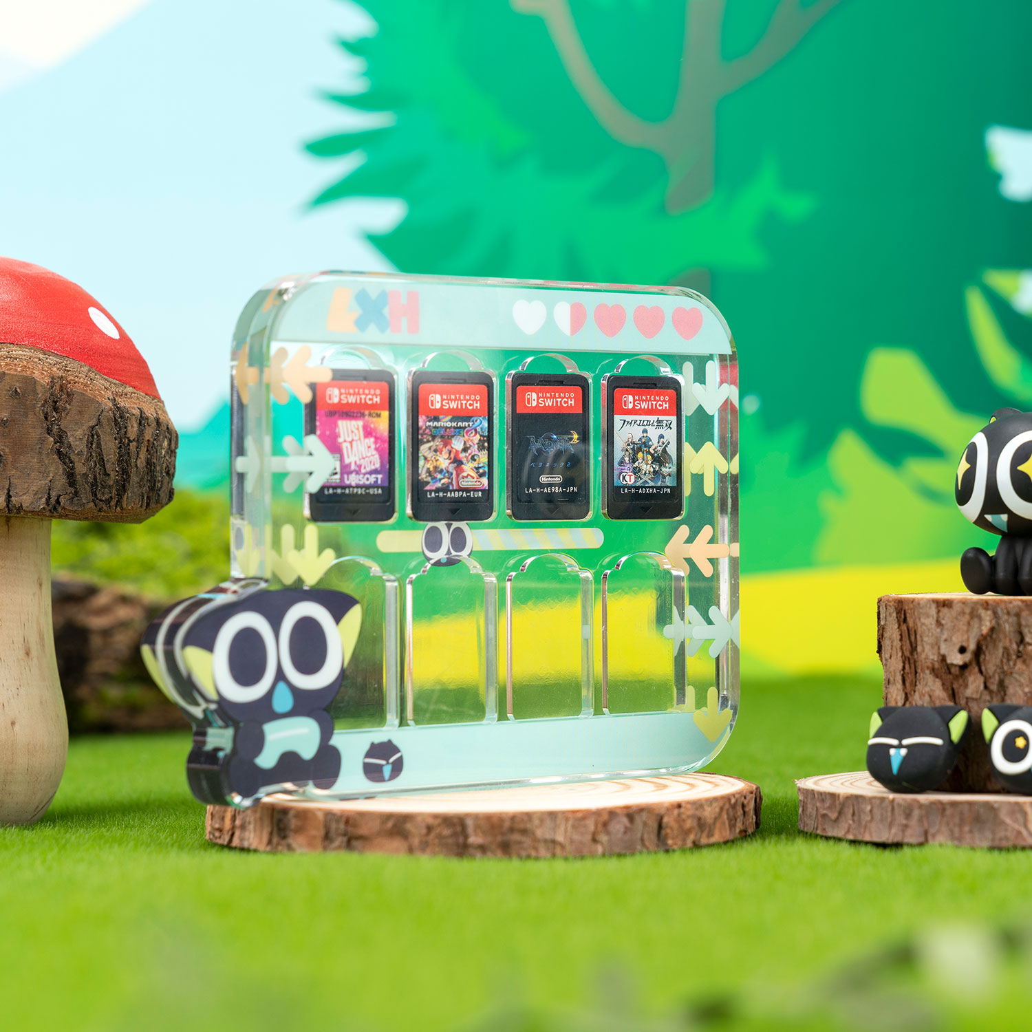 极想 任天堂switch oled保护壳罗小黑正版联名ns保护套硬壳便携防摔游戏卡带收纳盒亚克力卡盒卡通周边配件