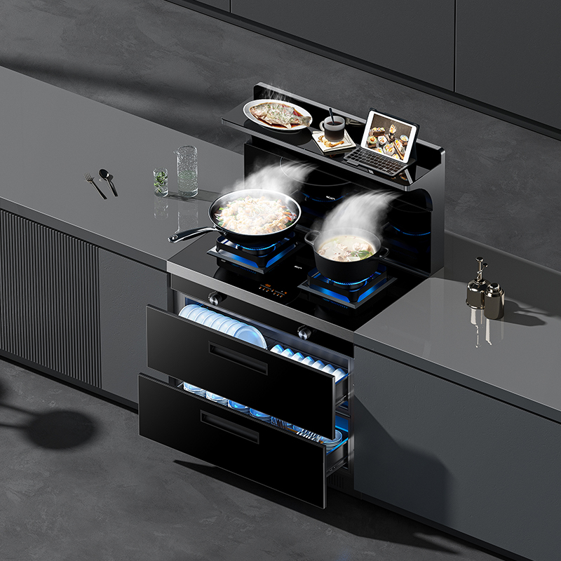 老板名气集成灶消毒柜FX9A11家用一体灶油烟机燃气灶十大品牌378