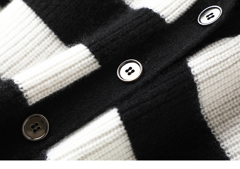 不同于凡品！重磅加厚V领羊绒开衫女纯羊绒毛衣针织开衫外套宽松