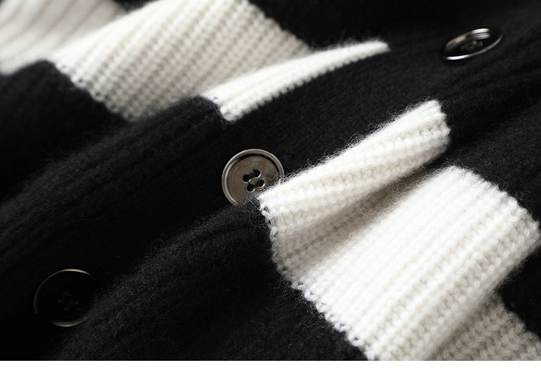 不同于凡品！重磅加厚V领羊绒开衫女纯羊绒毛衣针织开衫外套宽松