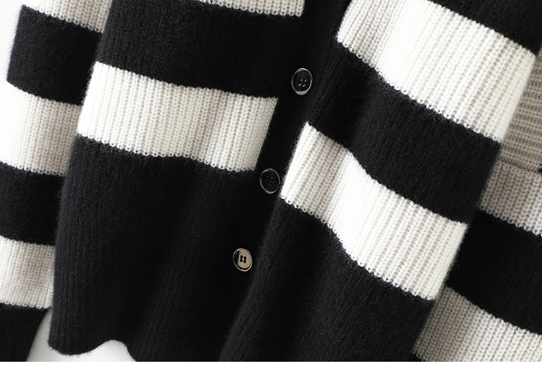 不同于凡品！重磅加厚V领羊绒开衫女纯羊绒毛衣针织开衫外套宽松