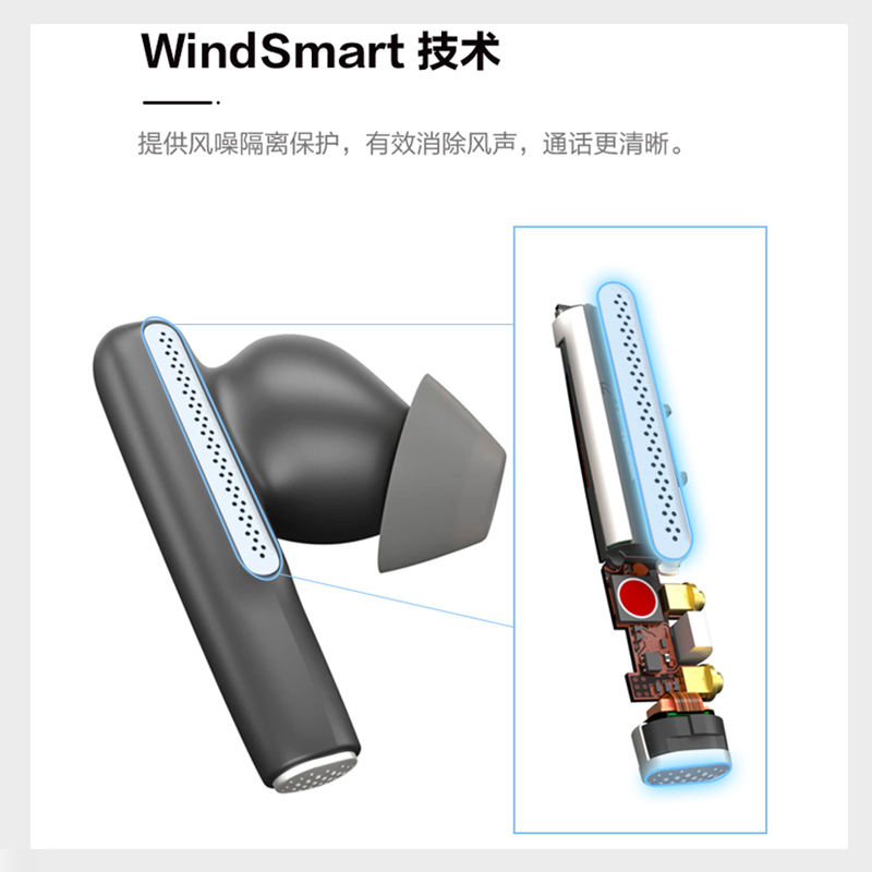 高端POLY缤特力free60/FREE60+UC蓝牙耳机主动降噪入耳式无线耳机