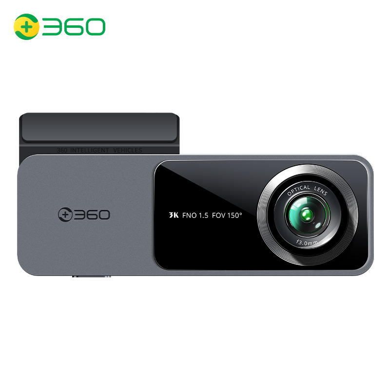 360行车记录仪K580 3K超清夜视无线WiFi蓝牙互联停车监控2023新款