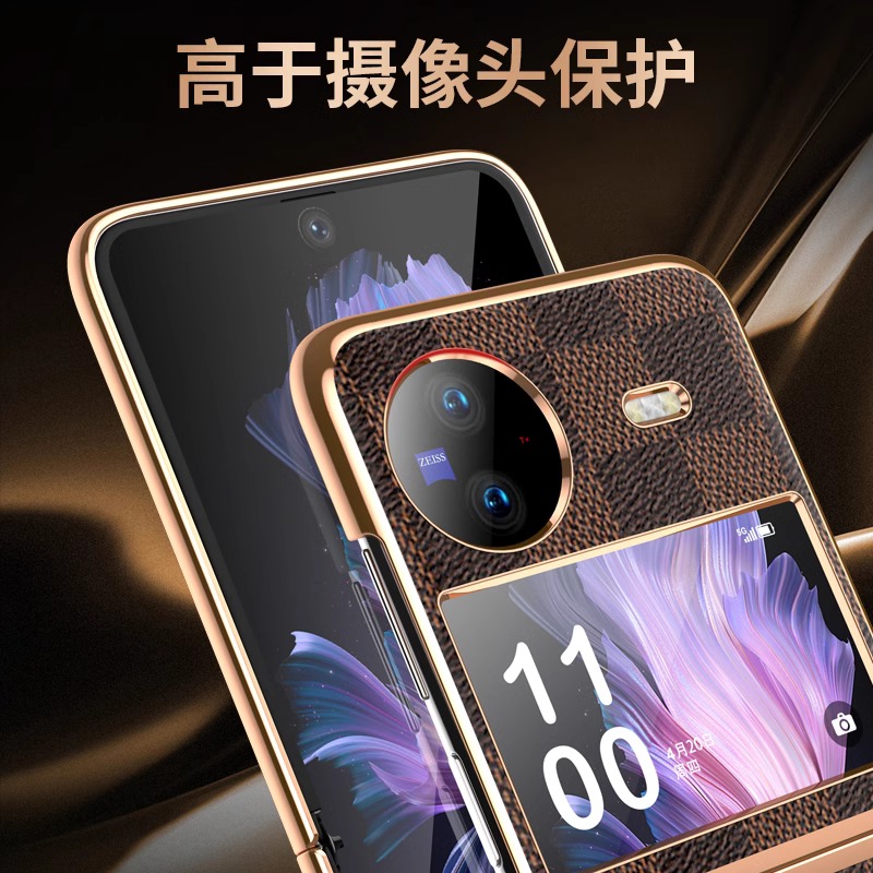 适用vivoxflip手机壳新款vivo xflip折叠屏保护套女款xfilp全包防摔超薄高档奢华vivoflip高级感男士商务外壳