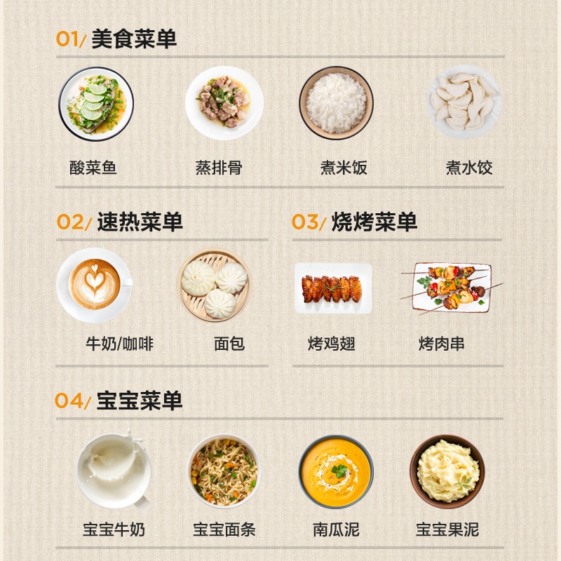 美的微波炉烤箱一体C22家用智能变频升级款微蒸烤小型 光波加热