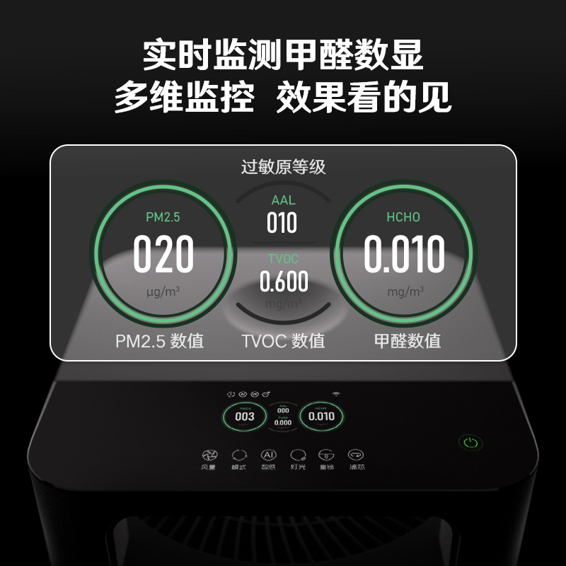 352 X88C空气净化器 家用除甲醛去烟异味除雾霾颗粒物空气净化机