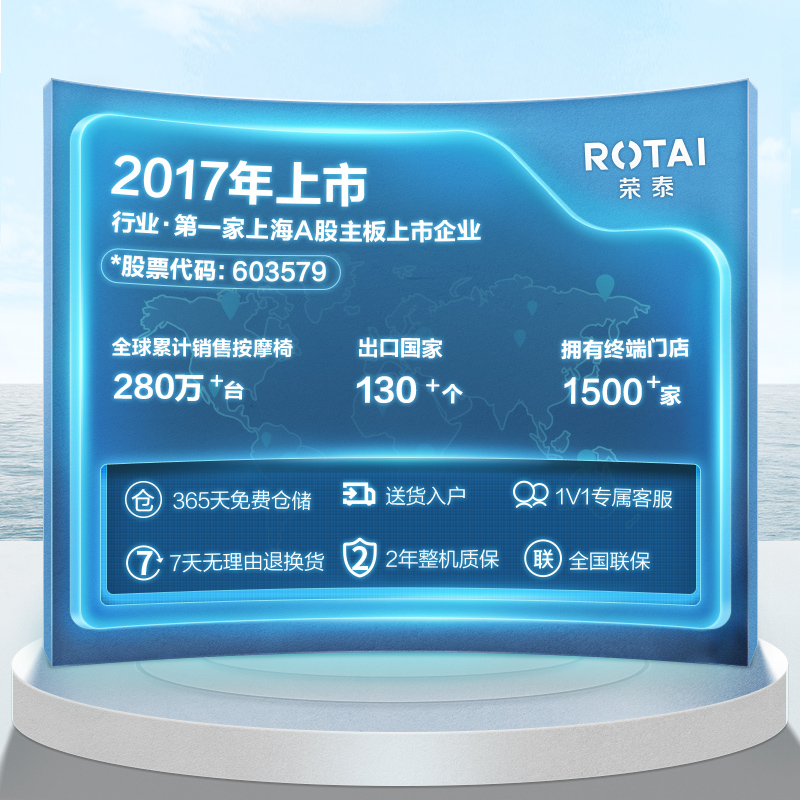 荣泰A36MAX按摩椅家用全身揉捏全自动小型太空舱按摩沙发椅