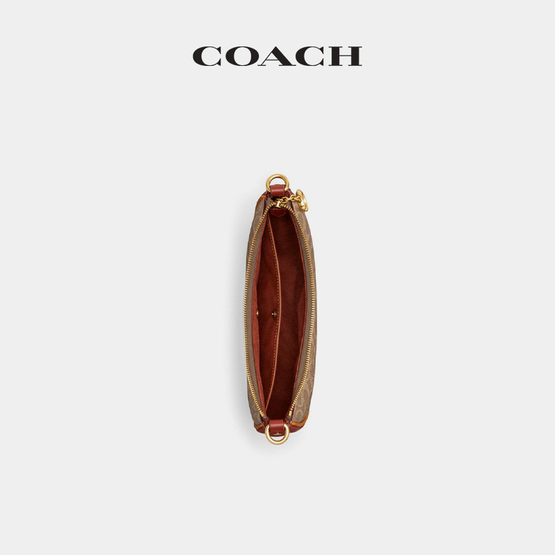 【新品】COACH/蔻驰女士经典标志帆布MIRA单肩包