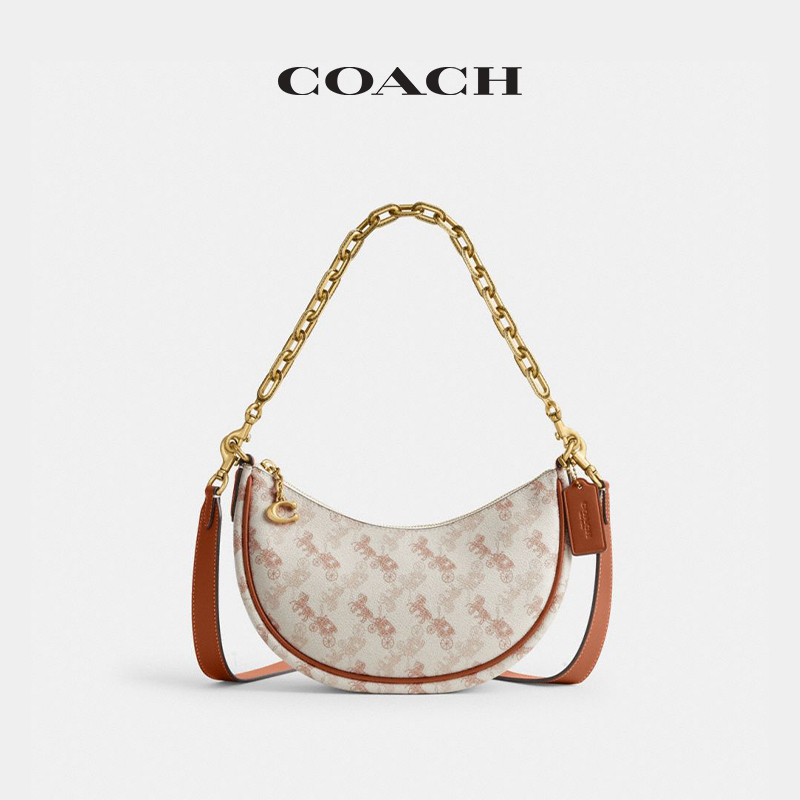 【新品】COACH/蔻驰女士马车图案印花MIRA单肩包