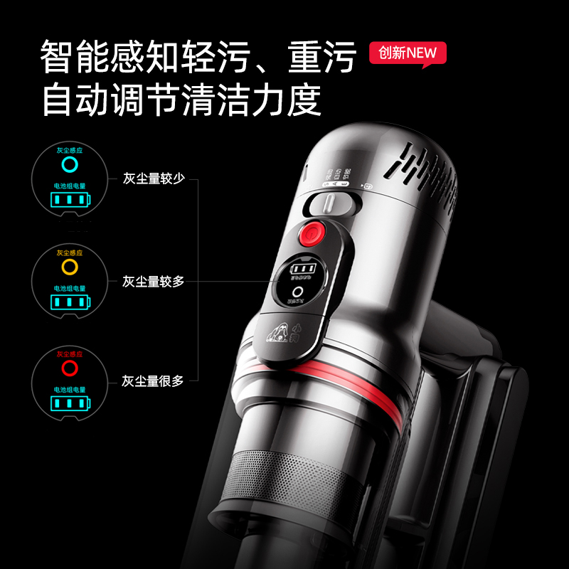 【2023新品】小狗无线吸尘器家用大吸力除螨吸尘机T12 Essential