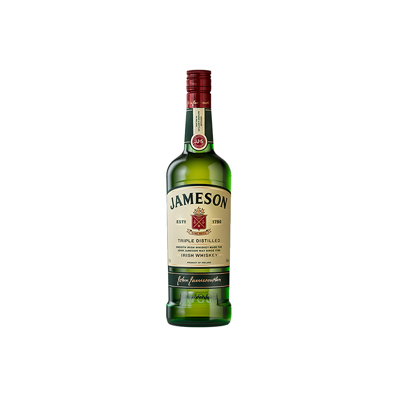 Jameson尊美醇爱尔兰威士忌500ml进口洋酒烈酒基酒调酒官方旗舰店