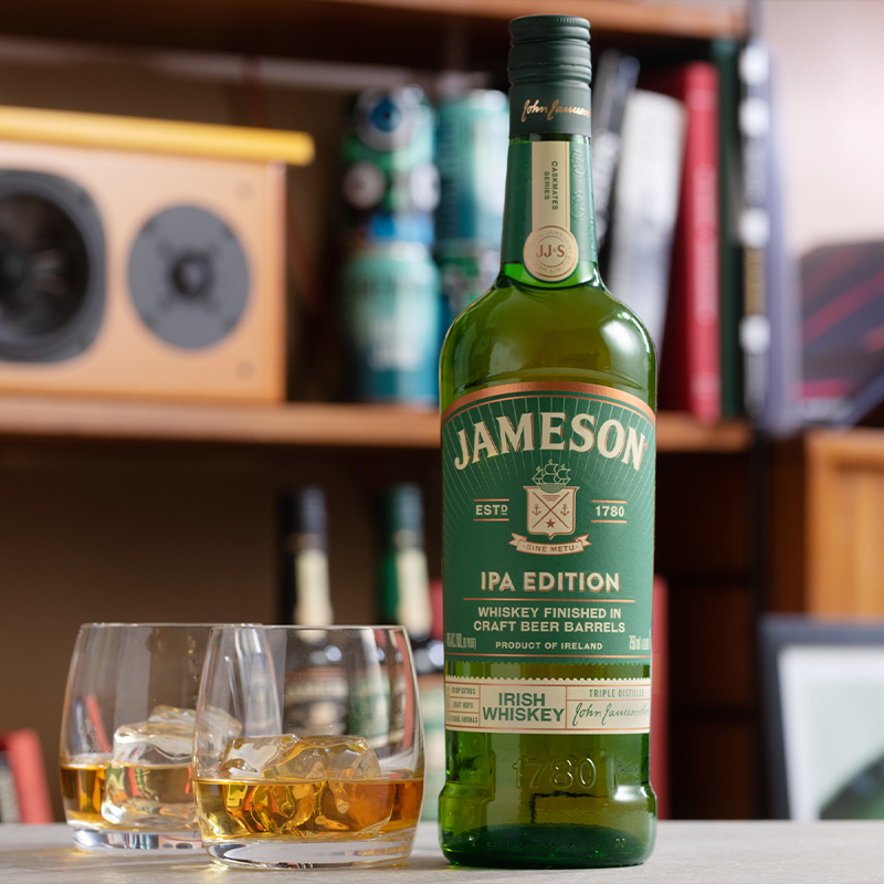 Jameson尊美醇IPA精酿啤酒桶爱尔兰威士忌700ml洋酒烈酒旗舰店