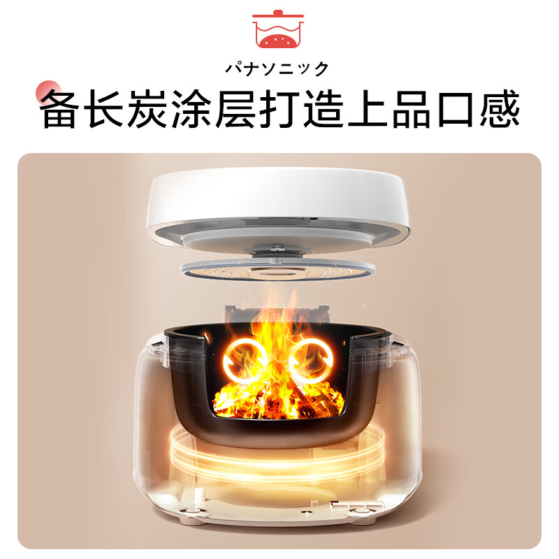 松下饭蹲蹲家用电饭煲1-4人多功能智能预约蒸煮小型电饭锅DL101
