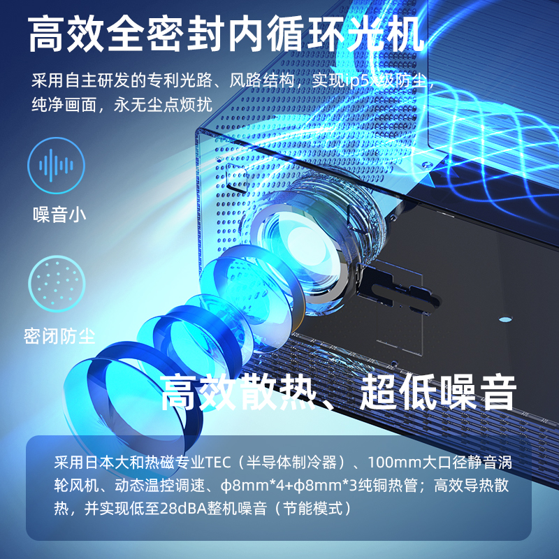 【全封闭光机】爱国者H59高清投影仪家庭影院客厅会议家用全自动对焦AI语音智能高亮度商用教学投屏投影机