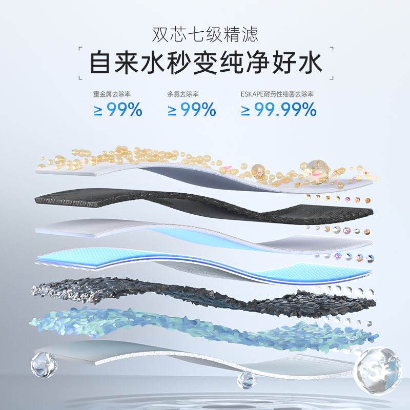 安吉尔2023新款直饮台式即热式饮水机净水器一体家用过滤净饮机T3