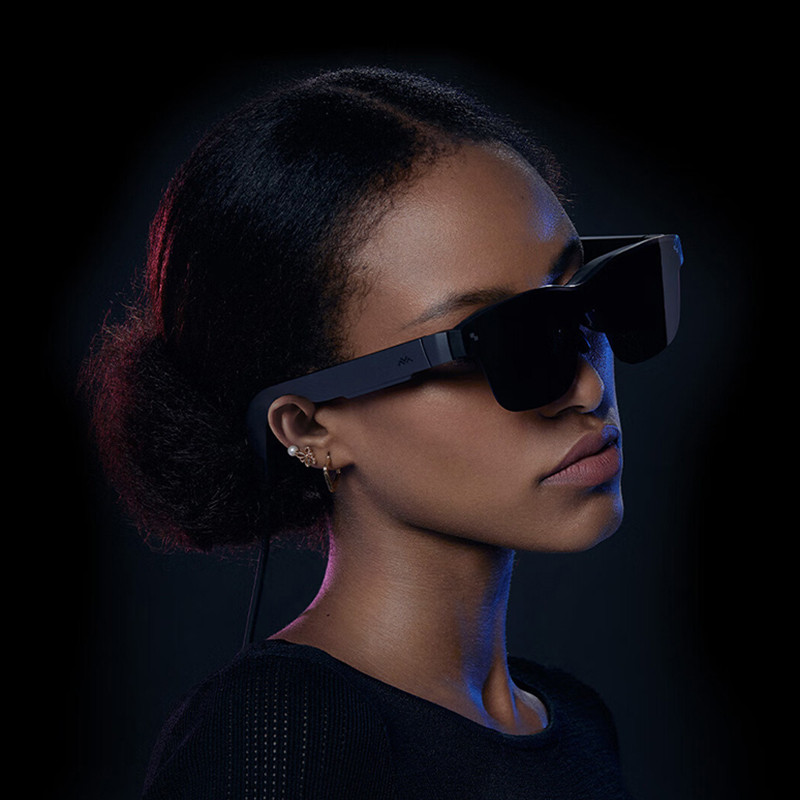 雷鸟Air2智能AR眼镜3D虚拟215英寸高清巨幕观影Air Plus眼镜游戏黑科技头戴显示器便携配镜苹果手机电脑投屏