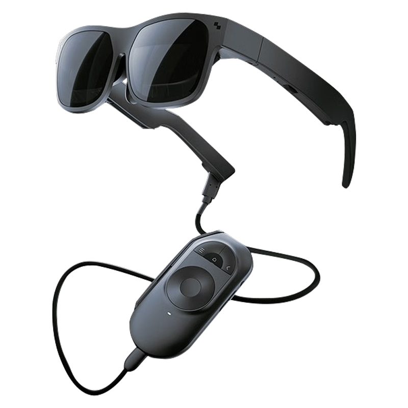 雷鸟Air2智能AR眼镜3D虚拟215英寸高清巨幕观影Air Plus眼镜游戏黑科技头戴显示器便携配镜苹果手机电脑投屏