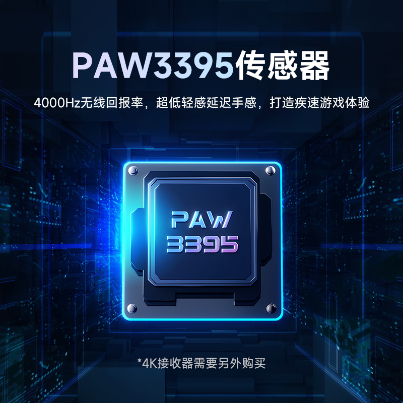 MCHOSE迈从 A5无线游戏鼠标蓝牙三模电竞长续航PAW3395轻量化设计