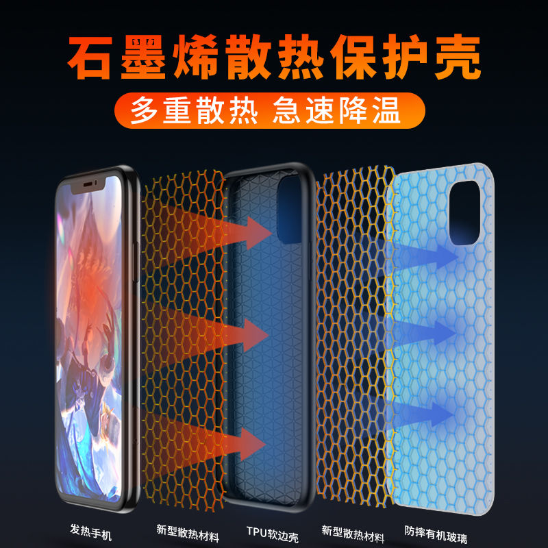 数码卫新款石墨烯散热iqooneo9手机壳磁吸neo8pro全包防摔neo7竞速版散热6se5s定制超薄降温透气玻璃磨砂保护