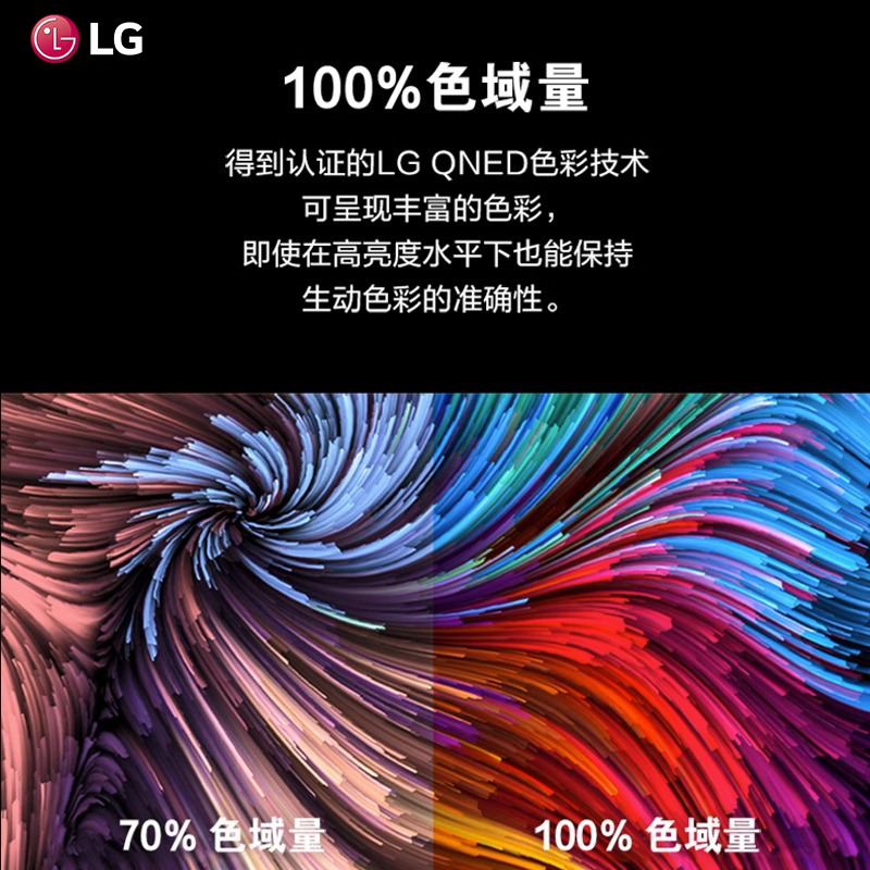 LG 65QNED81CRA 65英寸120Hz高刷新率4K超高清液晶平板游戏电视机