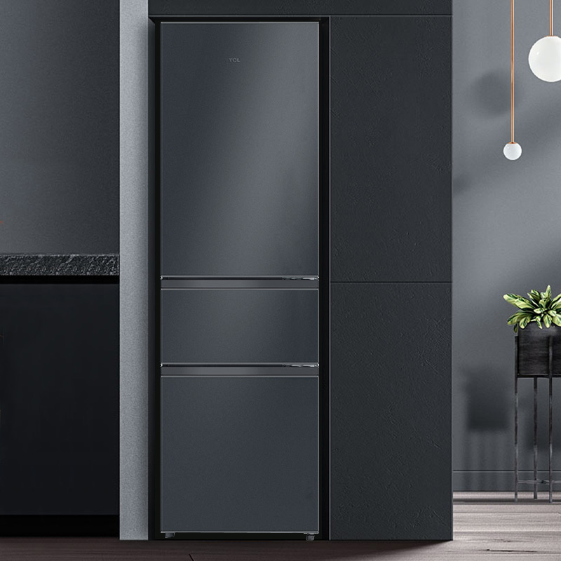 TCL 家用200升三门小型家用三开门式宿舍租房冷藏冷冻小冰箱节能