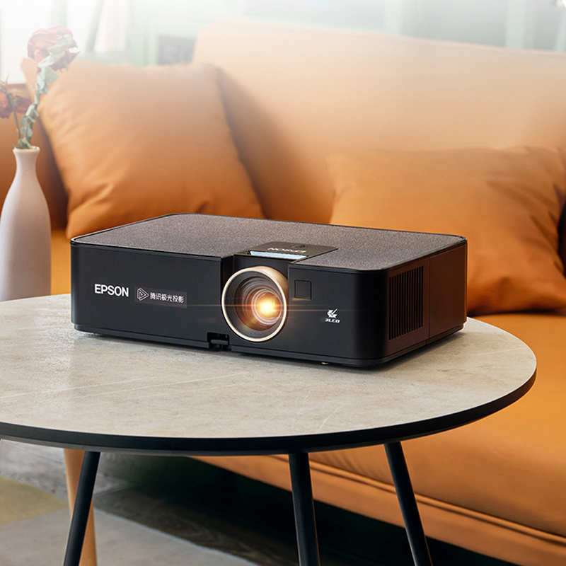 【自营】【超高亮度】爱普生(Epson)CH-A100 智能高亮3LCD投影仪3000流明1080P支持侧投大芯片家用卧室客厅