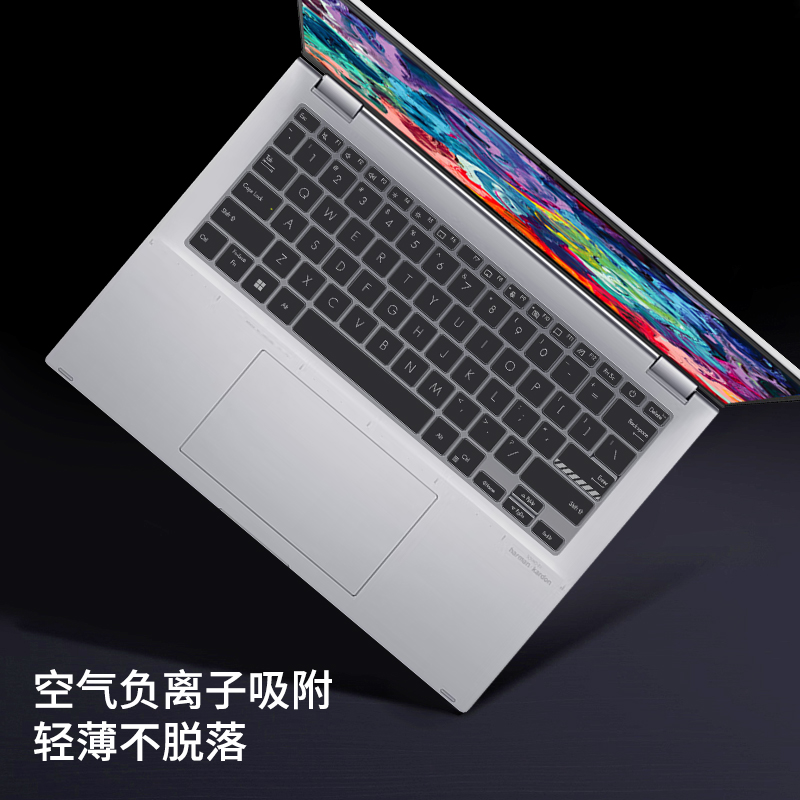 适用2023华硕无畏Pro16键盘膜14i酷睿15锐龙版笔记本Pro14电脑键盘保护膜14寸全覆盖15i防尘罩360套按键贴纸
