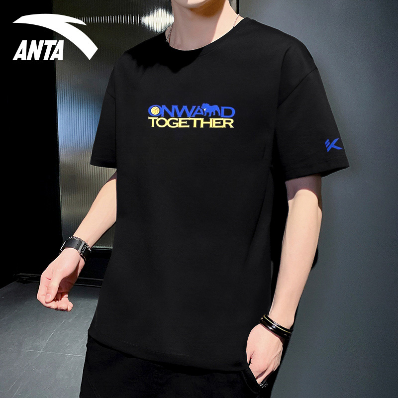安踏KT系列篮球文化短袖男款2024夏季新款潮流运动t恤男152331115