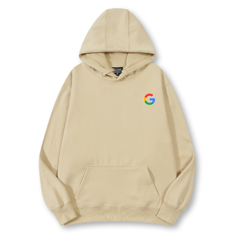 谷歌google程序员工程师码农IT周边美式秋冬休闲加绒男女连帽卫衣