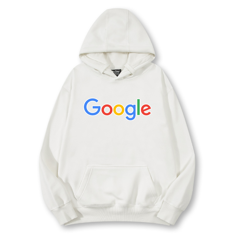 谷歌google程序员工程师码农IT周边美式秋冬休闲加绒男女连帽卫衣