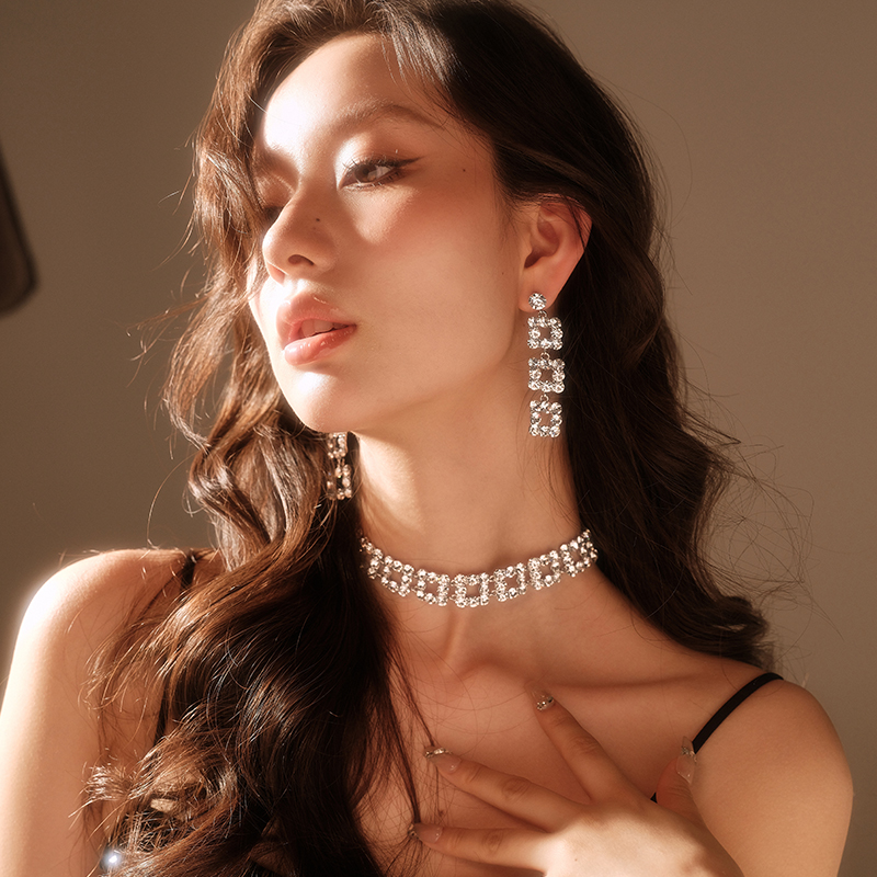 abyb项链女轻奢小众颈链更好的我们choker饰品锁骨链满钻高级首饰