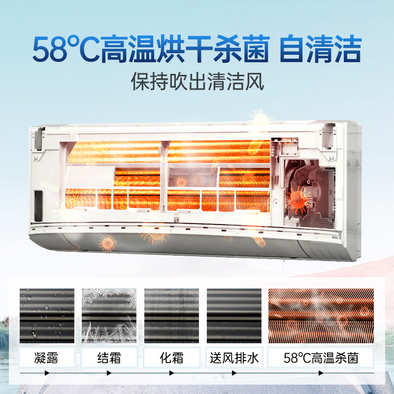 松下空调新一级能效1.5匹家用变频冷暖挂机滢风JM35K210官方旗舰